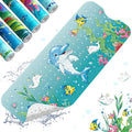 XIYUNTE Baby Bath Mat for Tub Non Slip Kids Bath Mat - 40''x16'' Extra Long Cartoon Bathtub Mat Non Slip Kids Shower Mat Eco-Friendly Toddler Bath Mats with Suction Cups, Machine Washable by XIYUNTE