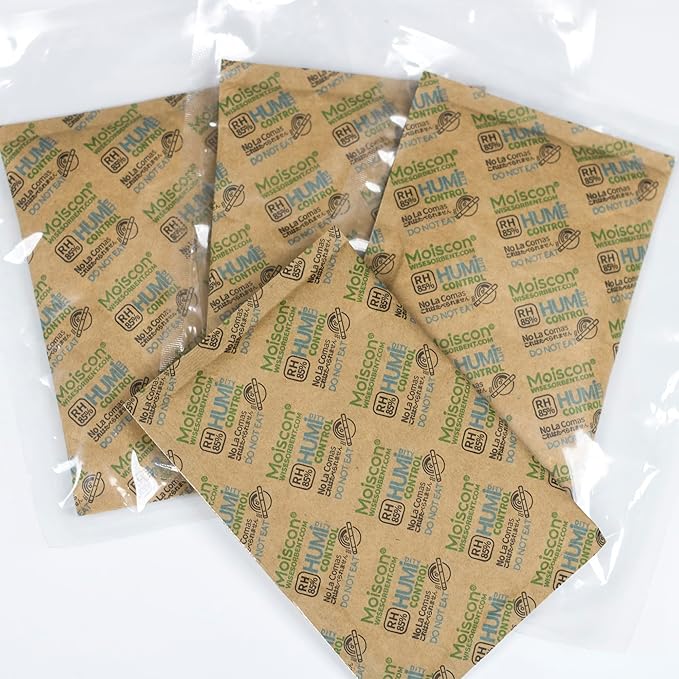 85% Two-Way Humidity Control Packs, 60 Gram 5 Pack for Storing 1 lb, Size 60 Seasoning Packets Moisture Control Packets Individually Wrapped, Humidifier Packs for Season Wood Humidifier Boxes - Image 9