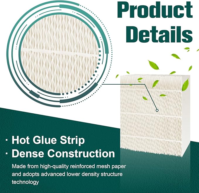 ROMON 1043 Super Humidifier Wick Filter Replacement for Essick Air AIRCARE 821000 826000 826800 831000 EP9500 EP9700 EP9R500 EP9R800 and Bemis Space Saver 8000 Series Humidifiers, 2 Pack - Image 4