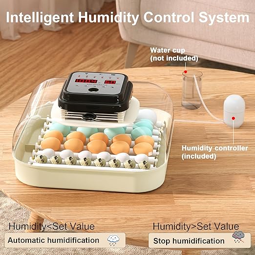 35 Eggs Incubators for Hatching Eggs,Egg Incubator with Automatic Egg Turning and Humidity Control,Chicken Egg Incubator with Egg Candler, Incubator for Chicken, Duck, Goose, Pigeon, Quail - Image 3