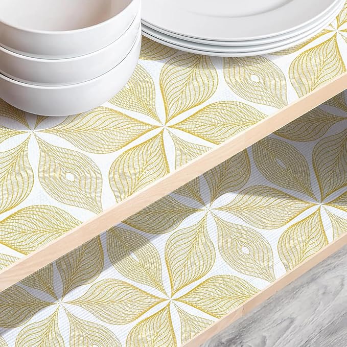 Drawer and Shelf Liner for Kitchen Cabinets Non Adhesive Cabinet Liner Strong Grip Waterproof Kitchen Drawer Liner for Shelves,Refrigerator,Dresser,Cupboard Liners,Easy to Clean 12In x 10Ft - Image 6