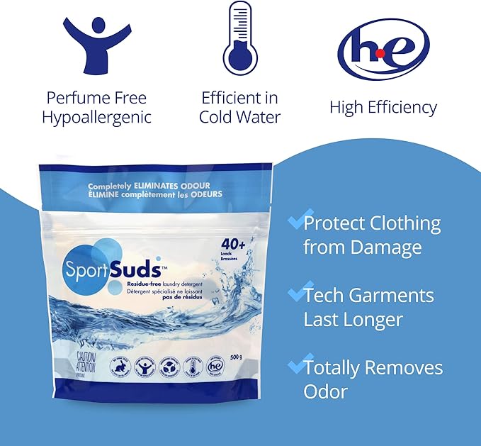 Sport Laundry Detergent, Odor Eliminator Technology, Laundry Soap for Workout Clothes and Everyday Use - Sport Suds 500grams - Image 6