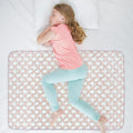 Organic Incontinence Pads for Kids & Toddlers - 5 Layer Waterproof Protectors for Overnight Bed Wetting - Reusable & Washable Pee Pads - Fits Twin to Full Size Beds - 34" x 52" Rainbow by Wovenx