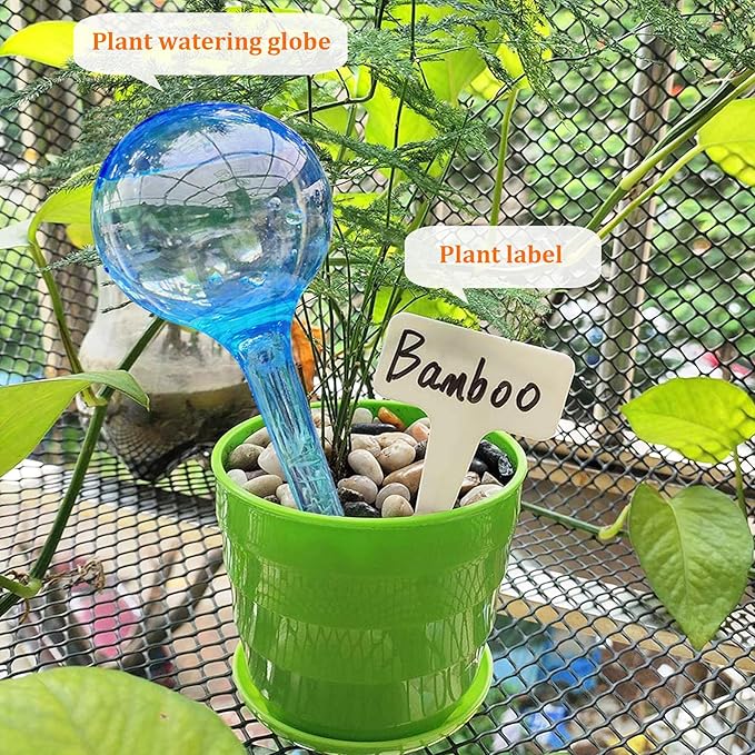 MOONSOUND 12pcs Plant Watering Globes - Automatic Plant Watering Bulbs for Indoor & Outdoor Potted Plants, Durable Plastic Garden Watering Devices - Image 6