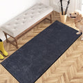 PURRUGS Dirt Trapping Door Mat 24" x 59", Non-Slip Machine Washable Entryway Rug, Dog Doormat, Indoor Front Door Mat, Super Absorbent Entry Rug for Muddy Shoes & Paws, Bluish Grey-Black by PURRUGS