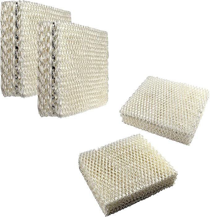 HQRP Wick Filter (4-Pack) Compatible with Duracraft DH803 / DH804 / DH805 / DH806 / DH807 / DH810 / DH815 / DA1007 Natural Cool Moisture Humidifier, AC-809 / D09-C/AC-815 Replacement by HQRP