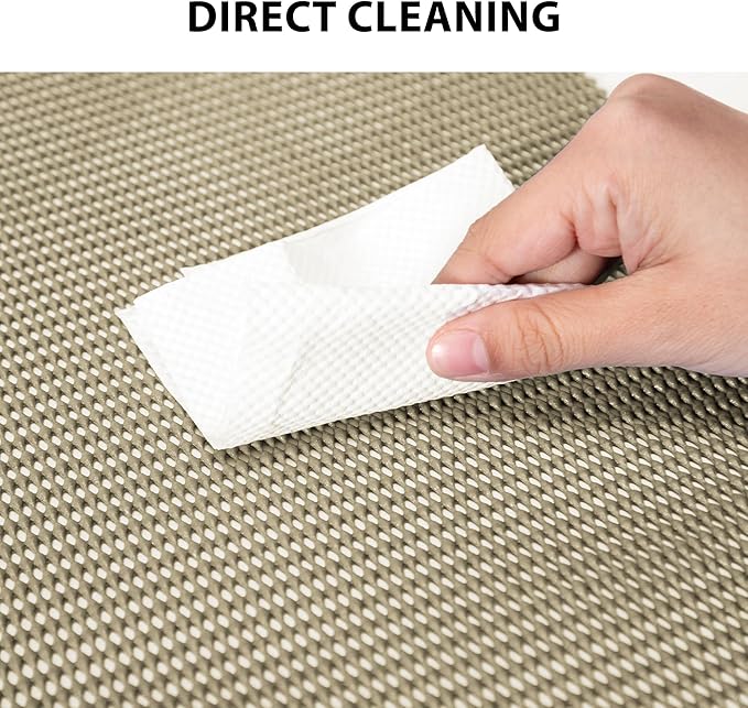 Shelf Liners for Cabinets-Drawer Liner Cabinet Liners for Shelves Kitchen,Non-Adhesive,Non-Slip,Dark Beige,12 x 48 inch - Image 5