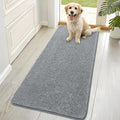 OLANLY Dog Door Mat for Muddy Paws 70x32, Absorbs Moisture and Dirt, Absorbent Non-Slip Washable Doormat, Quick Dry Chenille Mud Mat for Dogs, Entry Indoor Entryway Carpet for Inside Floor, Grey by OLANLY