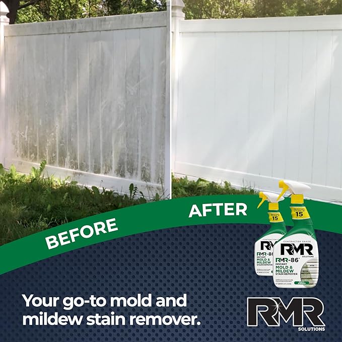 RMR-86 Instant Mold and Mildew Stain Remover Spray - Scrub Free Formula, 2 Pack - 32 oz - Image 2