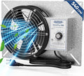 ALORAIR 540 CFM IP-55 Grade Crawlspace Ventilation Fans with Humidistat & Thermostat, 8.7 inches Basement Vent Fans with Isolation Mesh, Ventilator Fan for Crawl Space Basement Attic Garage, Exhaust by ALORAIRSOLUTIONSINC0J0DC