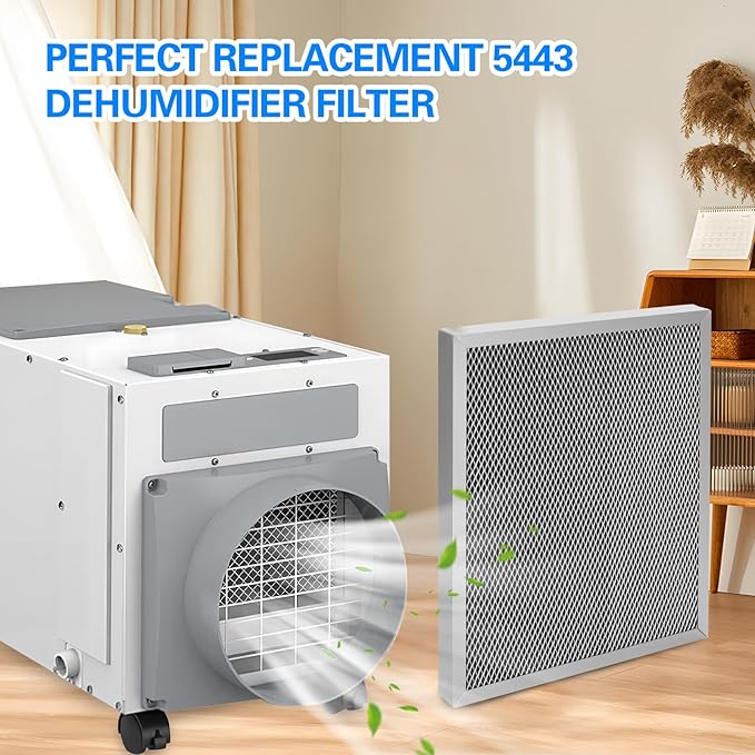 5443 Washable Dehumidifier Filter MERV 8 Replacement for Aprilaire Whole-House Dehumidifiers Models 1830, 1830CS, 1830W, 1830Z, 1850, 1850CS, 1850D, 1850W, 1850Z, 1852 Dimensions 10"x12"x1", 2 packs - Image 6