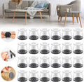 24PCS Upgraded Silicone Chair Leg Floor Protectors for Hardwood Floors, Furniture Sliders for Chair Legs, Felt Bottom Furniture Pads, Anti-Slip Round&Square Cap Covers to Scratch and Reduce Noise by Violibar