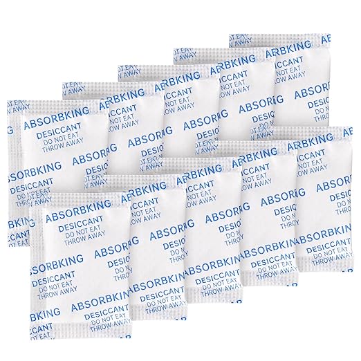 Desiccant Packs – 2 Gram 500 Packs Moisture Absorbers, Food Grade Desiccant with Color Indicating, Premium Desiccant Packs for Storage, Great for Spices, Foods, Electronics, Jewelry by ABSORBKING