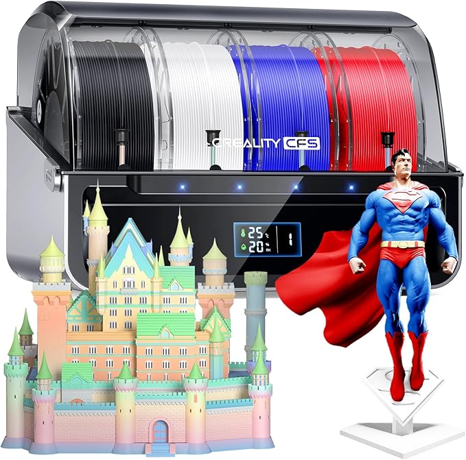 2025 Official CREALITY CFS - New Creality Filament System, Multi-Color 3D Printer Automatically System, Supports 16 Color Printing for K1 Series CFS Upgrade Kit/K2 Combo//K2 Plus/K1 MAX/K1 SE/K1C/Hi by Creality