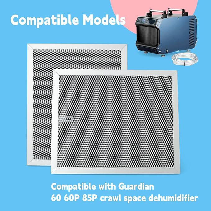 2 Pcs MERV-1 Filter Compatible with Guardian 60 60P 85P Crawl Space Dehumidifier - Image 3