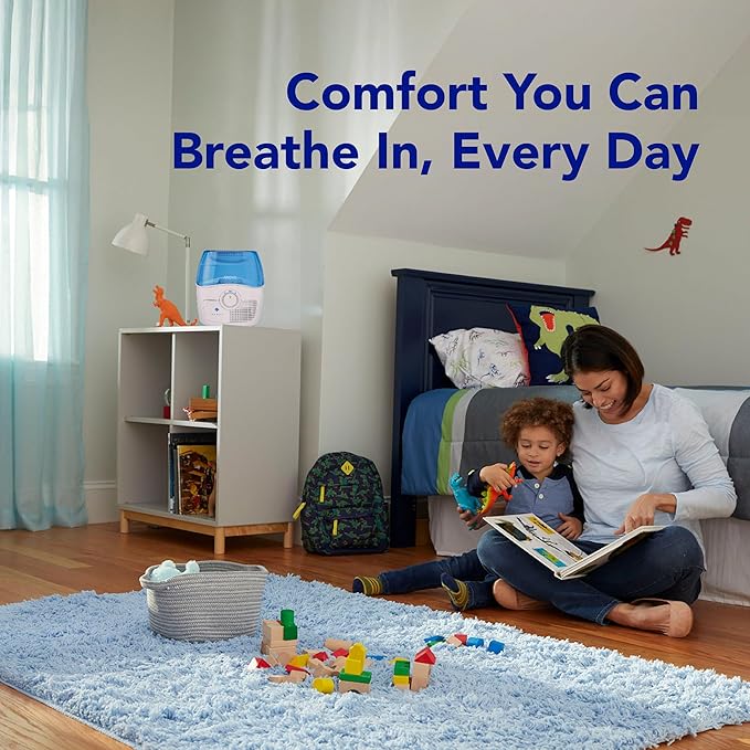 Vicks Filtered Cool Mist Humidifier, Medium Room, 1.1 Gallon Tank - Humidifier for Baby and Kids Rooms, Bedrooms and More, Works with Vicks VapoPads - Image 4