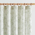 jinchan Floral Curtains 96 Inches Long Sage Green Flower Linen Farmhouse Curtain for Living Room French Country Vintage Curtain Rod Pocket Curtains Set 2 Panels Floral Printed by JINCHAN
