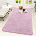 OLANLY Dog Door Mat for Muddy Paws 59x32, Absorbs Moisture and Dirt, Absorbent Non-Slip Washable Doormat, Quick Dry Chenille Mud Mat for Dogs, Entry Indoor Entryway Carpet for Inside Floor, Dusty Rose by OLANLY