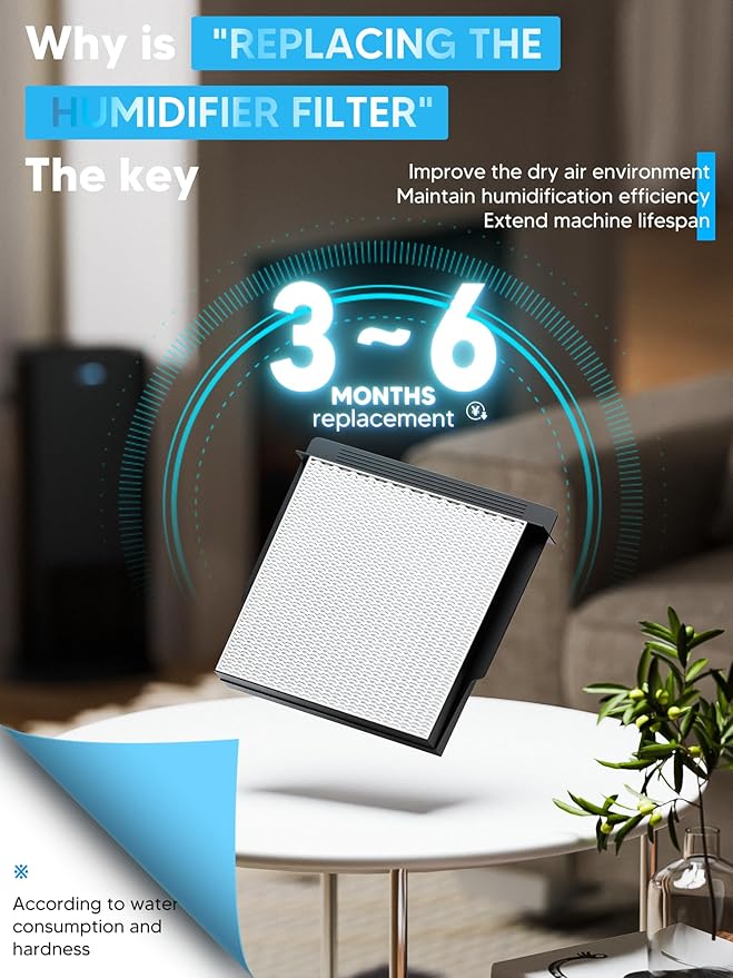 1040 Super Wick Humidifier Filter Replacement for Essick Air AIRCARE Humidifiers Filter B40 B40-C 3D6 100 5D6 700 7D6 100 D46 720 CM330AWHT CM330ABLK CM330DWHT CM330DBLK - 2 Pack - Image 7
