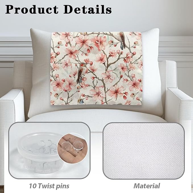 Slip Cover for Recliners Hummingbird Floral Print Anti-Slip Headrest Protector for Sofa Wear Resistant Protective Cover for Sofa Couch Dust-Proof Furniture Slipcover for Headrest - Image 4