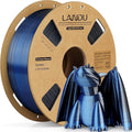 LANDU Silk Dual Color PLA Filament 1.75mm 1KG, 3D Printer Filament Dimensional Accuracy +/- 0.02mm, Coextrusion Filament PLA Shiny Filament Fits for Most FFF 3D Printers,1KG Spool (2.2lbs) Black Blue by LANDU
