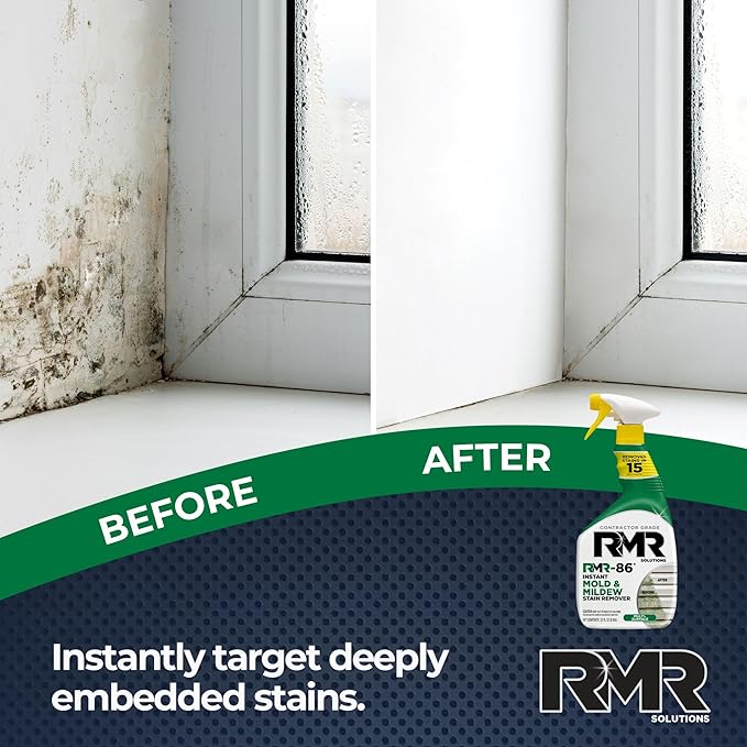 RMR-86 Instant Mold and Mildew Stain Remover Spray - Scrub Free Formula, 30 Fl Oz - Image 8