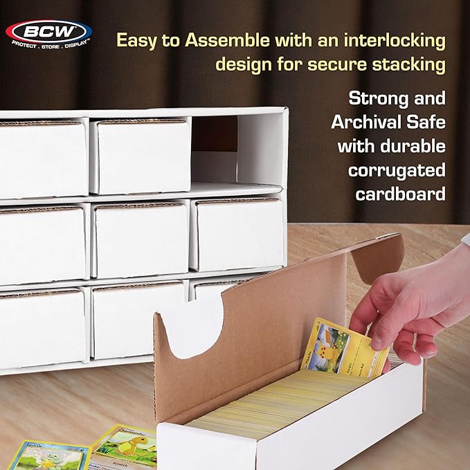 BCW Card House Storage Unit with 12 x 800ct Boxes | Holds Up to 9600 Cards | Organizer for Sports Cards, Pokémon, Magic: The Gathering & More - Image 5