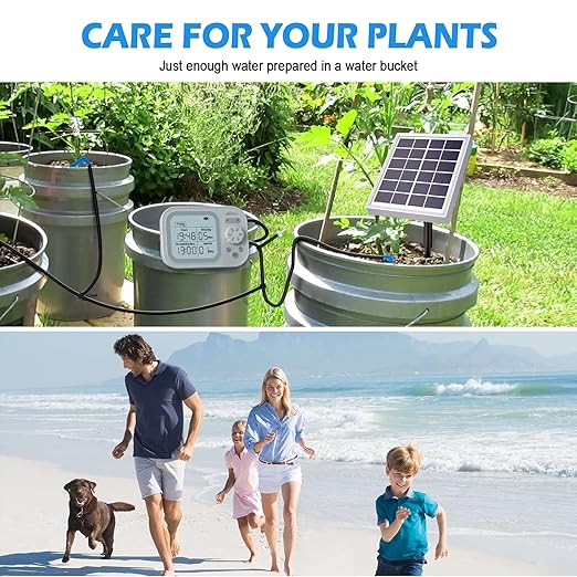 Solar Automatic Drip Irrigation System Houseplant Auto Self Watering Device Waterer for 15 Potted Plants Outdoor Indoor Garden Balcony Vacation While Away - Image 3