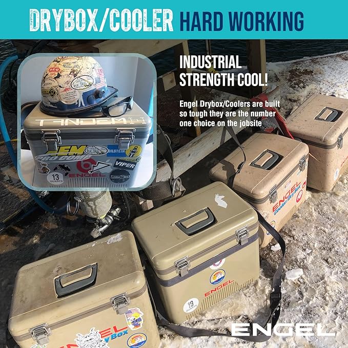 ENGEL 13qt Leak-Proof, Air Tight, Drybox Cooler and Small Hard Shell Lunchbox for Men and Women - Image 8