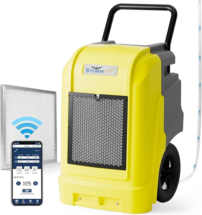 AlorAir Commercial Dehumidifier with Pump Drain Hose, 190 Pints Smart WiFi Industrial Dehumidifiers Large Capacity for Basements, Garages, Mall & Job Sites, 5 Years Limited Warranty by ALORAIRSOLUTIONSINC0J0DC