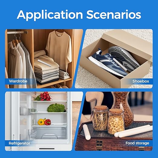 5 Pcs Thick Drying Stick, Desiccant Containing Activated Carbon, for Kitchen Water/Oil Absorption and Deodorize to Keep The Space Dry, Use for Bedroom Closet Mitten Books Electronics Tools - Image 4