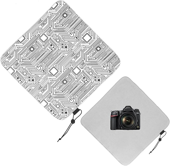 15 in Camera Wrap with Pouch,Lens Protective Wrap,Anti-scratch Anti-dust, Flexible Wrapper Camera Travel Accessories for DSLR Mirrorless Camera Lens(linear) by XAMOREST
