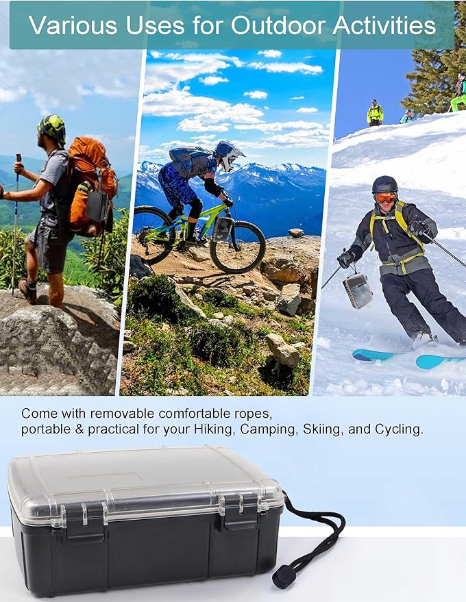 Avlcoaky Waterproof Box Dry Box Waterproof Containers Watertight Storage Box Dry Box Waterproof for Boat Kayak Dry Storage Box - Image 4