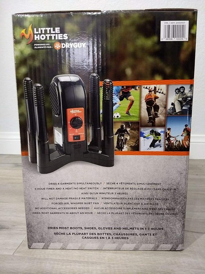Little Hotties Footwear, Glove, Helmet Odor Reducing (105 °F) Multi-Purpose Dryer - Image 2