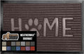 GORILLA GRIP 100% Waterproof All-Season WeatherMax Doormat US Designed Natural Rubber, Stain and Fade Resistant, Low Profile Indoor Outdoor Door Mats, Easy Clean Patio Mat, Espresso Home Paw by GorillaGrip