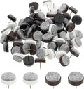 PATIKIL 24 mm Nail-on Felt Pads, 72 Pcs Round Felt Furniture Sliders Pads Heavy Duty Floor Protectors for Wooden Chair Sofa Cabinet Table Leg Feet Hardwood Floors, Black/Brown/White by PATIKIL