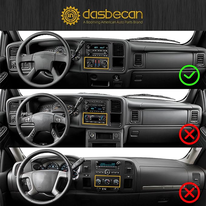 Dasbecan 599-210XD AC Control Panel Compatible with 2003-2007 Chevy Silverado Tahoe Trailblazer Avalanche/GMC Sierra Yukon/Buick Envoy/Cadillac Escalade Climate Control Module - Image 3