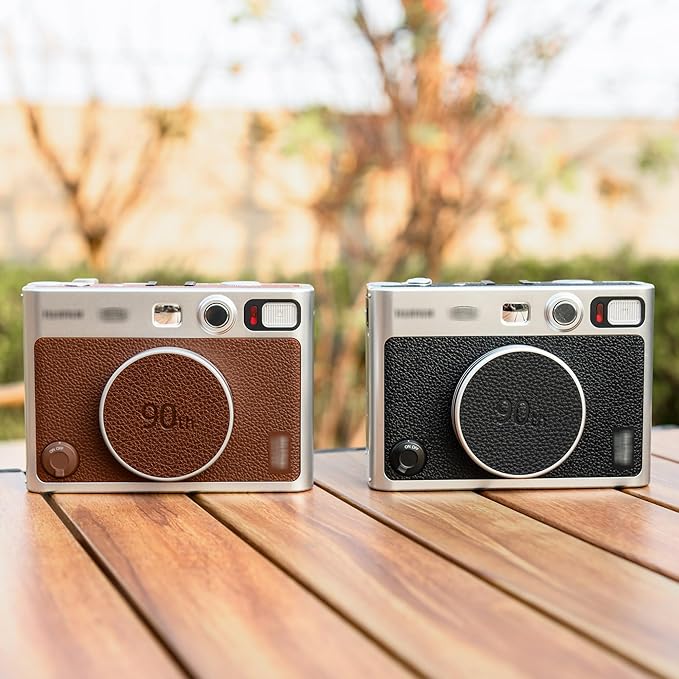 Retro Leather Lens Cap for Fujifilm Instax Mini EVO, Brown Aluminum Anti-Dust Anti-Scratches Lightweight Camera Lens Cover with Soft EVA Interior, Accessories for Fuji Mini Evo Lens Protection Cover - Image 7