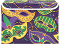 xigua Mardi Gras Mask Storage Bins with Lids and Carrying Handle,Foldable Storage Boxes Organizer Containers Baskets Cube with Cover for Home Bedroom Closet Office by LLCxigua