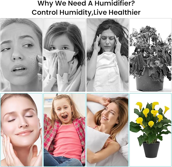 Portable Small Humidifier, WUTAER USB Personal Desktop Humidifier for Car, Office Room, Bedroom, Auto Shut-Off, 2 Mist Modes, Super Quiet(220ml, White) - Image 7