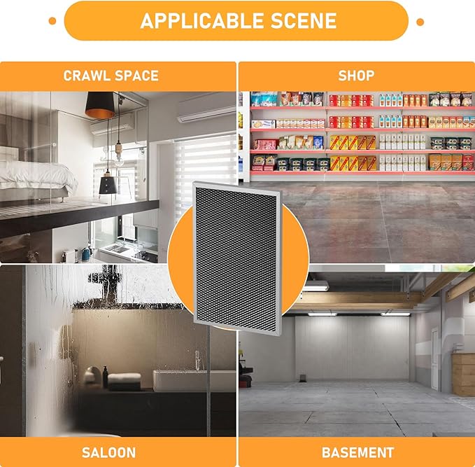 5695 Washable Dehumidifier Filter Replacement MERV 8 Compatible with Whole-House Dehumidifiers Models 1820 & E070 Series, Size: 8 x 11.7 x1, 2 Pack - Image 7