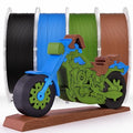 AMOLEN Matte PLA Filament 1.75mm Bundle, Chocolate Brown, Amolen Blue, Black, Olive Green, 4 * 1KG by AMOLEN