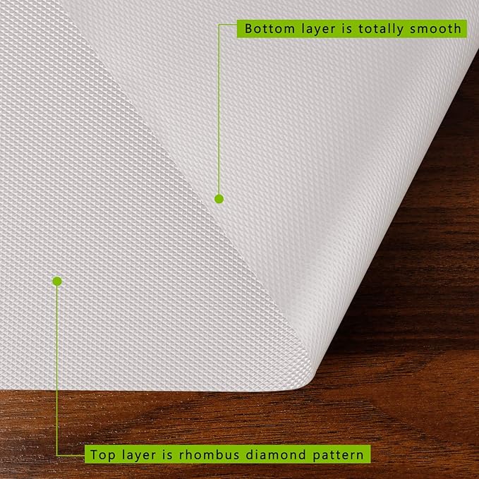 Kitchen Shelf Liner Drawer Liners, Non-Adhesive Refrigerator Liners Waterproof Fridge Mats with Strong Durable Kitchen Cabinets Mat for Drawers, Shelves, Pantry - Image 2