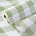 Practical Gingham Green Shelf Liner, Non-Adhesive Drawer Liner Non-Slip Cabinet Liner for Kitchen, Pantry, Cupboard, Tool Box, Bathroom Organizing (11.8" x10ft) by Insigoo