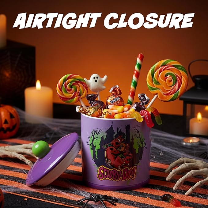 Silver Buffalo Scooby Doo Scooby Snacks Spooky Ceramic Cookie Snack Jar (Large) - Image 5