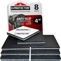 Non Slip Furniture Pads X-PROTECTOR - 8 PCS 4" - Premium Furniture Grippers! Rubber Feet Hardwood Floor Protectors for Furniture Legs - Couch Stoppers - Keep Your Furniture in Place Forever! by X-Protector
