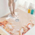 Square Shower Mat Non Slip: 32x32 Inch Extra Large Shower Mats with Drain Hole in Middle -Anti Slip Shower Mats for Inside Shower -Loofah Shower Floor Mat Bath Mat for Shower Stall Bathtub Elderly by KAZOLEN