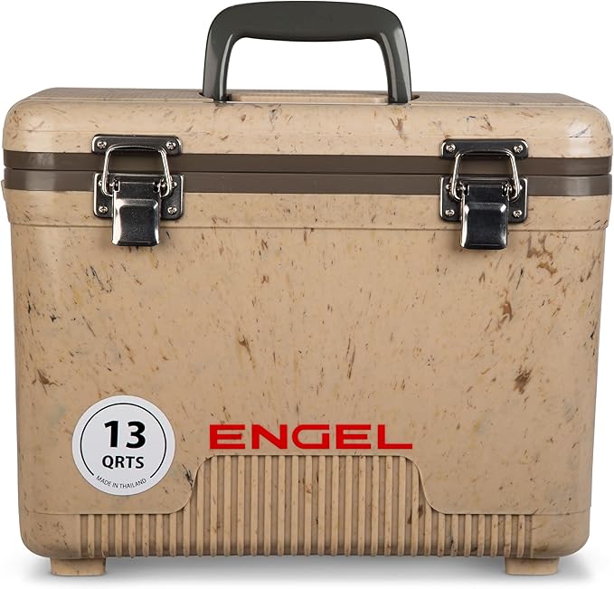 ENGEL 13qt Leak-Proof, Air Tight, Drybox Cooler and Small Hard Shell Lunchbox for Men and Women by ENGEL