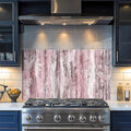 NYZE Kitchen Backsplash Stickers Waterproof Stove Backsplash Protector, 30 X 16 inch Removable Kitchen Wallpaper with Wall Art Decor for Stove Cooking Area(Pink Distressed Wood) by GIVEYOUTHEBEST
