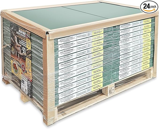 Wood Fiber Flooring Underlayment, 3mm (1/8 Inch) Thickness - 2160 Sq Ft, Natural Soundproofing Insulation, for Laminate, Vinyl, LVT, LVP, or Hardwood by STEICO